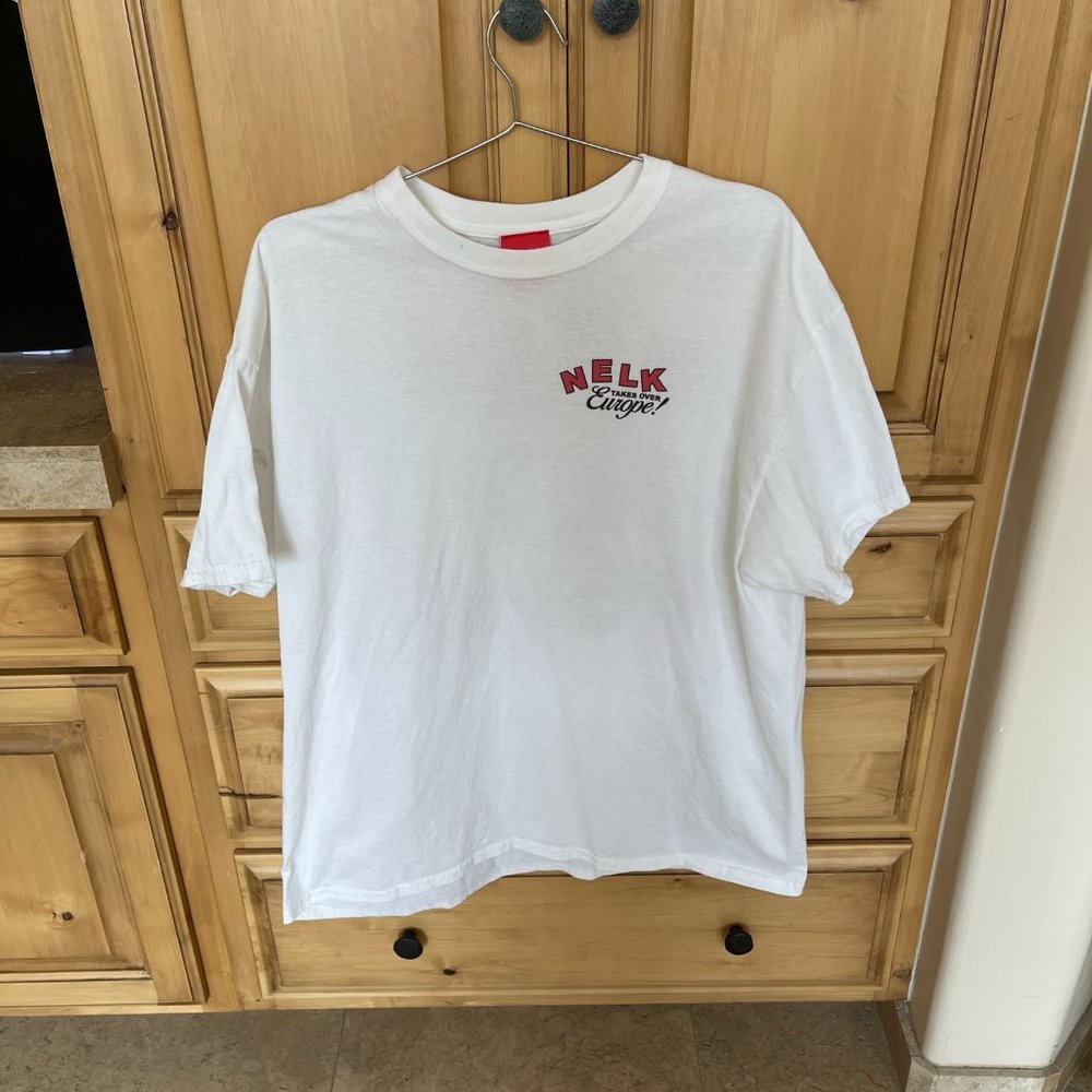 Full Send Nelk Boys White Graphic T-Shirt in size XL